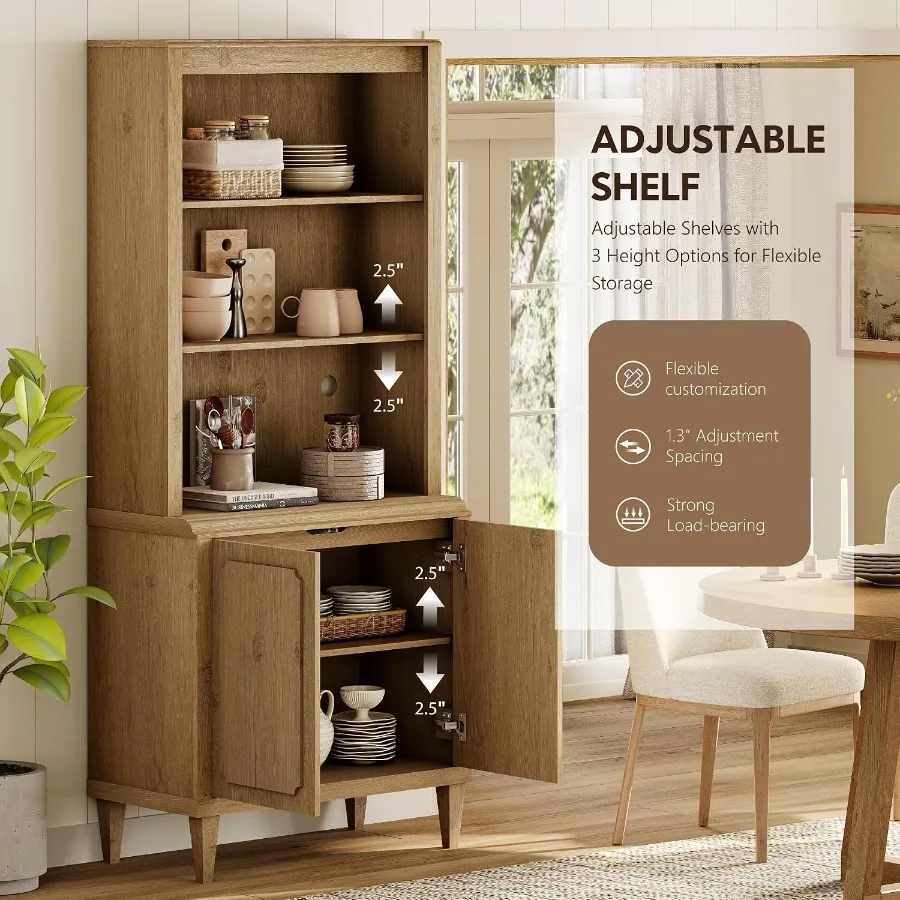 72,8 Étagère haute avec portes - Storage & Organization avis et prix