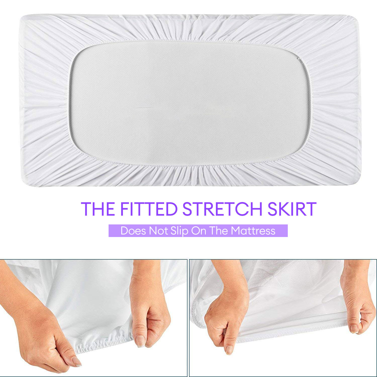1 protège-matelas pour lit de  - Waterproof Mattress Protector Breathable avis et prix