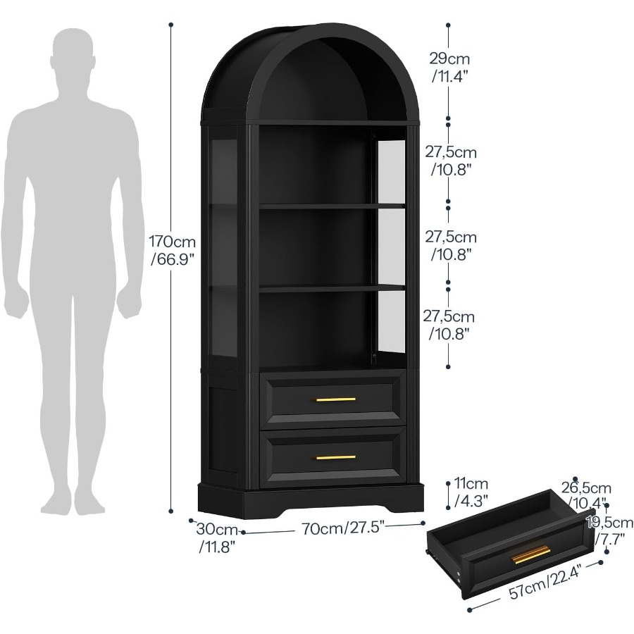 Vitrine, bibliothèque haute à  - Storage & Organization avis et prix